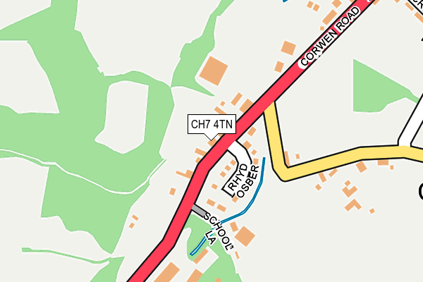CH7 4TN map - OS OpenMap – Local (Ordnance Survey)