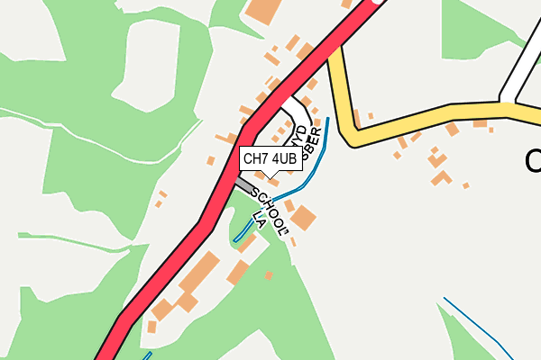 CH7 4UB map - OS OpenMap – Local (Ordnance Survey)