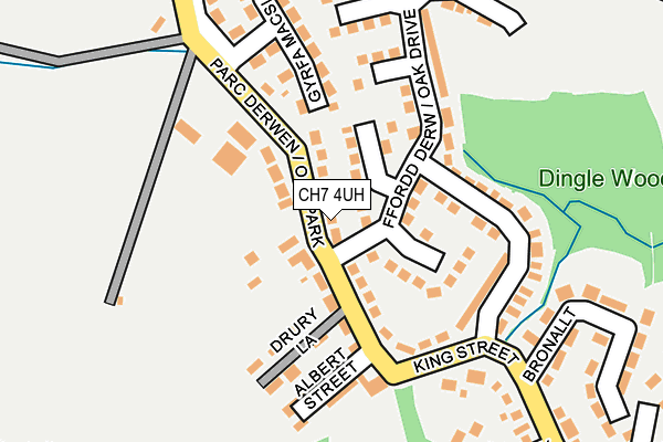 CH7 4UH map - OS OpenMap – Local (Ordnance Survey)