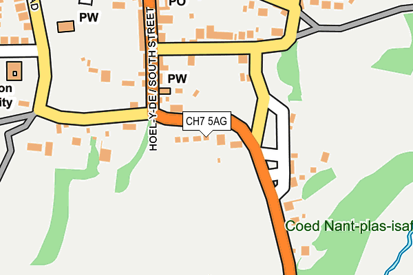 CH7 5AG map - OS OpenMap – Local (Ordnance Survey)