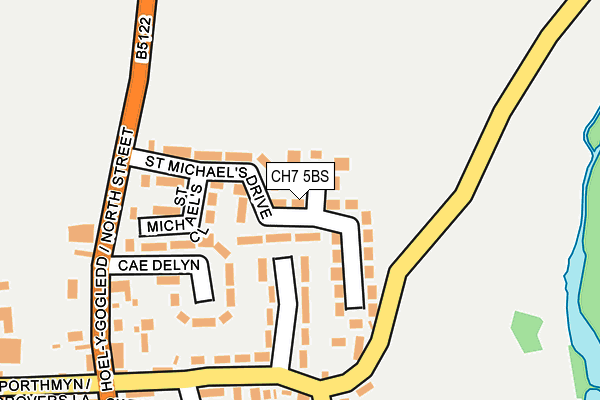 CH7 5BS map - OS OpenMap – Local (Ordnance Survey)