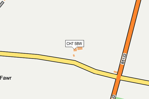 CH7 5BW map - OS OpenMap – Local (Ordnance Survey)