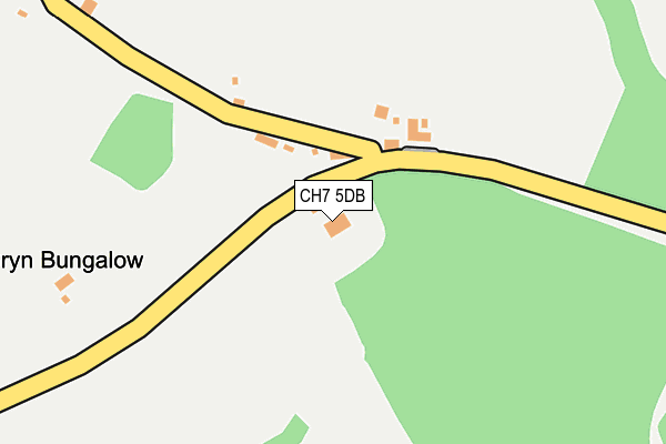 CH7 5DB map - OS OpenMap – Local (Ordnance Survey)