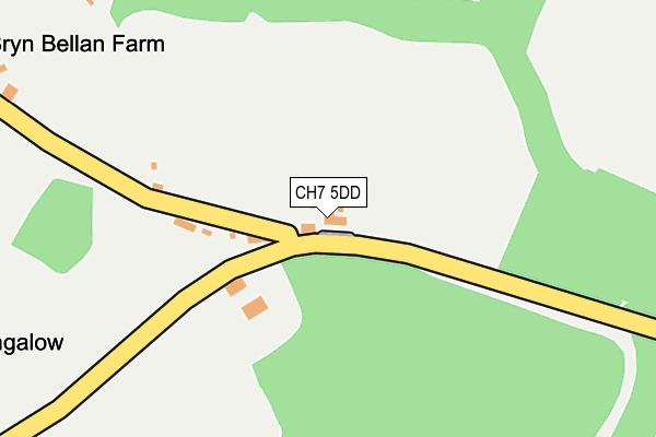 CH7 5DD map - OS OpenMap – Local (Ordnance Survey)