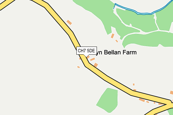 CH7 5DE map - OS OpenMap – Local (Ordnance Survey)
