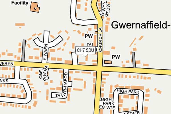 CH7 5DU map - OS OpenMap – Local (Ordnance Survey)