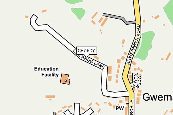 CH7 5DY map - OS OpenMap – Local (Ordnance Survey)