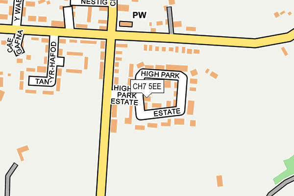 CH7 5EE map - OS OpenMap – Local (Ordnance Survey)