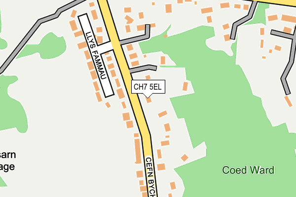 CH7 5EL map - OS OpenMap – Local (Ordnance Survey)