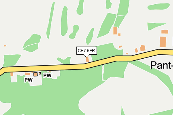 CH7 5ER map - OS OpenMap – Local (Ordnance Survey)