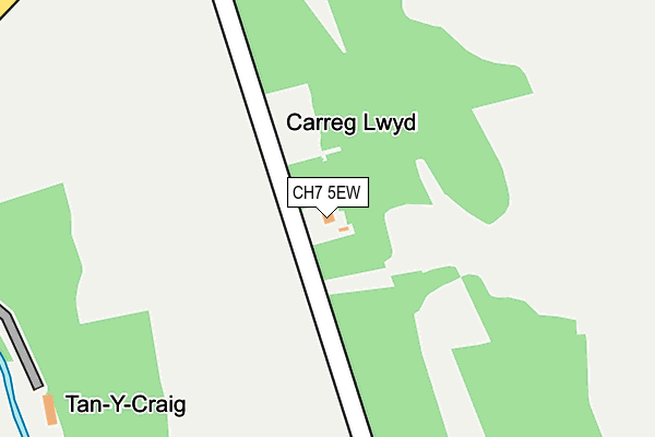 CH7 5EW map - OS OpenMap – Local (Ordnance Survey)