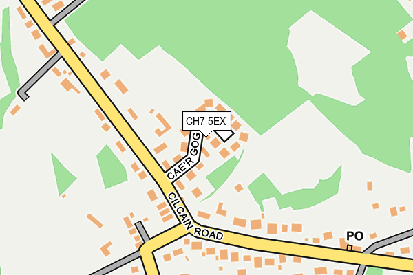 CH7 5EX map - OS OpenMap – Local (Ordnance Survey)