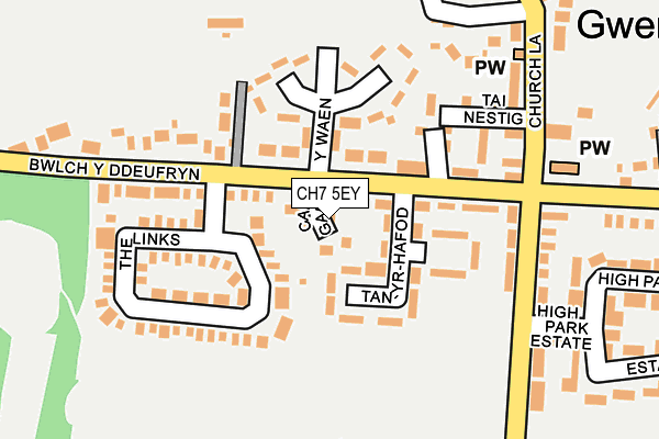 CH7 5EY map - OS OpenMap – Local (Ordnance Survey)