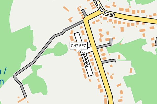 CH7 5EZ map - OS OpenMap – Local (Ordnance Survey)