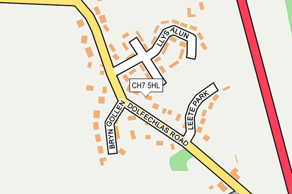 CH7 5HL map - OS OpenMap – Local (Ordnance Survey)