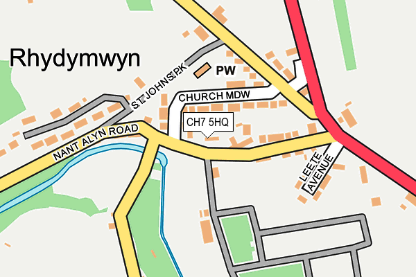 CH7 5HQ map - OS OpenMap – Local (Ordnance Survey)