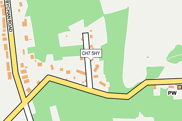 CH7 5HY map - OS OpenMap – Local (Ordnance Survey)