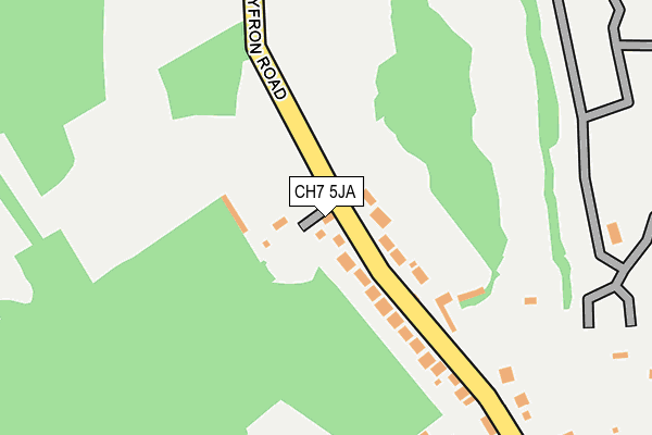 CH7 5JA map - OS OpenMap – Local (Ordnance Survey)