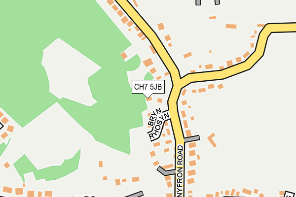 CH7 5JB map - OS OpenMap – Local (Ordnance Survey)