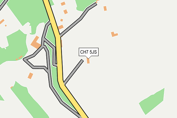 CH7 5JS map - OS OpenMap – Local (Ordnance Survey)