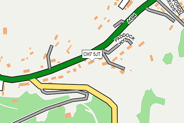CH7 5JT map - OS OpenMap – Local (Ordnance Survey)