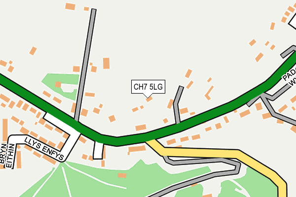 CH7 5LG map - OS OpenMap – Local (Ordnance Survey)