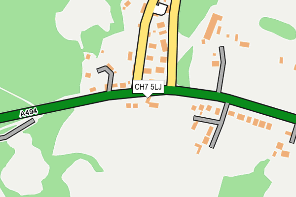CH7 5LJ map - OS OpenMap – Local (Ordnance Survey)