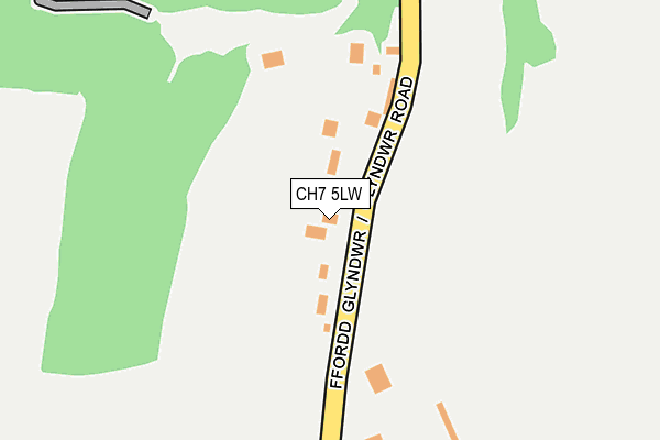 CH7 5LW map - OS OpenMap – Local (Ordnance Survey)