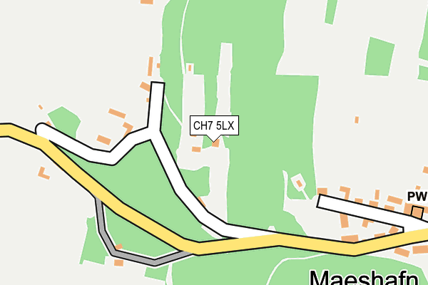 CH7 5LX map - OS OpenMap – Local (Ordnance Survey)