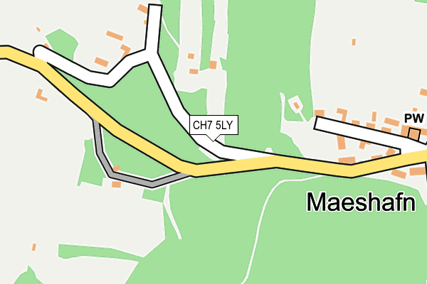 CH7 5LY map - OS OpenMap – Local (Ordnance Survey)