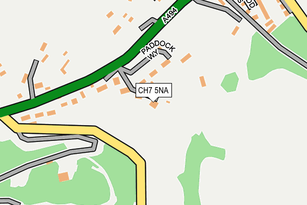 CH7 5NA map - OS OpenMap – Local (Ordnance Survey)
