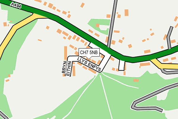 CH7 5NB map - OS OpenMap – Local (Ordnance Survey)