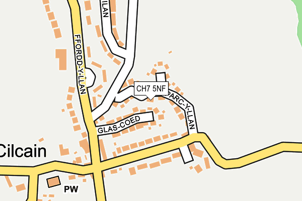 CH7 5NF map - OS OpenMap – Local (Ordnance Survey)