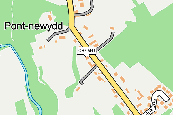 CH7 5NJ map - OS OpenMap – Local (Ordnance Survey)