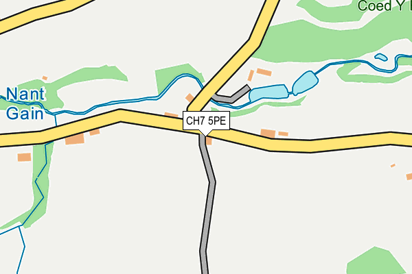 CH7 5PE map - OS OpenMap – Local (Ordnance Survey)