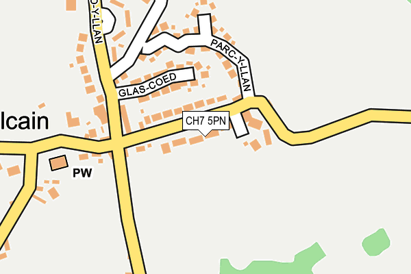 CH7 5PN map - OS OpenMap – Local (Ordnance Survey)