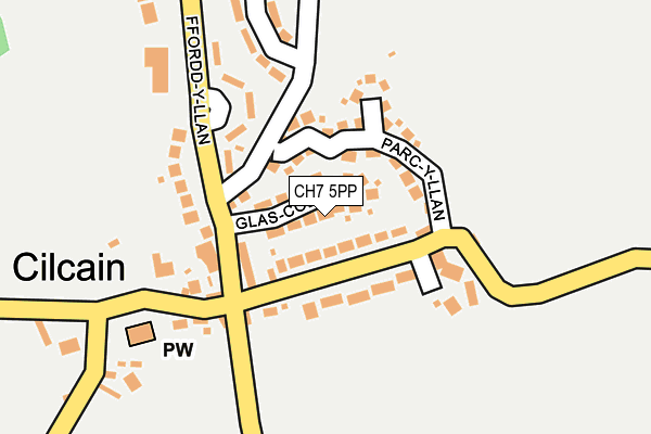 CH7 5PP map - OS OpenMap – Local (Ordnance Survey)