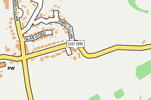 CH7 5PR map - OS OpenMap – Local (Ordnance Survey)