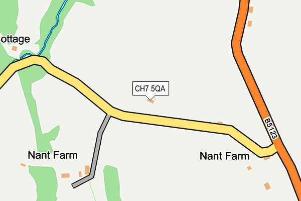 CH7 5QA map - OS OpenMap – Local (Ordnance Survey)