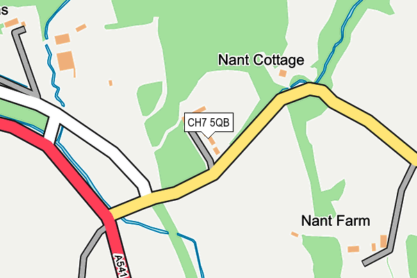 CH7 5QB map - OS OpenMap – Local (Ordnance Survey)