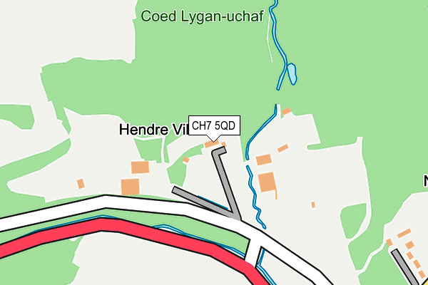 CH7 5QD map - OS OpenMap – Local (Ordnance Survey)