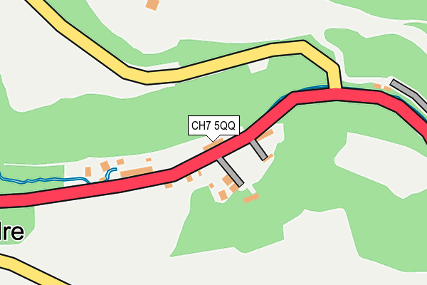 CH7 5QQ map - OS OpenMap – Local (Ordnance Survey)