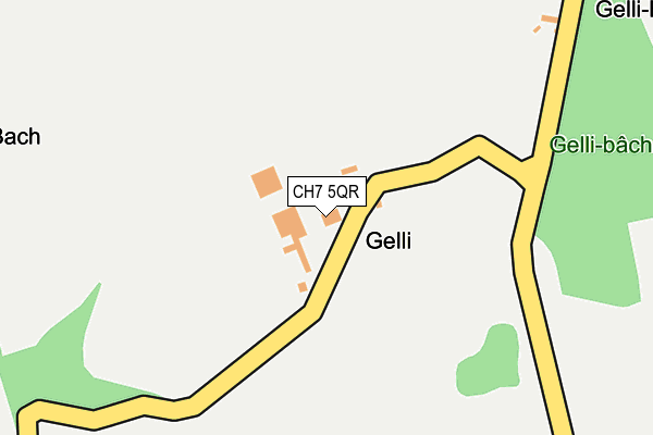 CH7 5QR map - OS OpenMap – Local (Ordnance Survey)