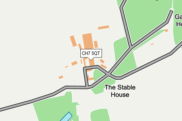 CH7 5QT map - OS OpenMap – Local (Ordnance Survey)