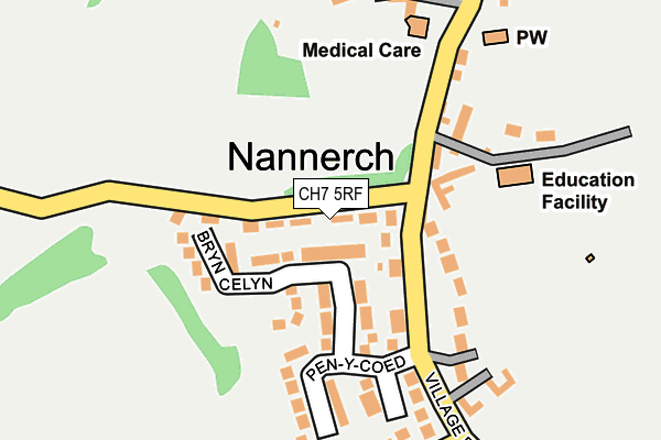 CH7 5RF map - OS OpenMap – Local (Ordnance Survey)