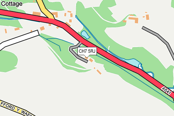 CH7 5RJ map - OS OpenMap – Local (Ordnance Survey)