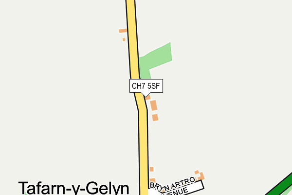 CH7 5SF map - OS OpenMap – Local (Ordnance Survey)