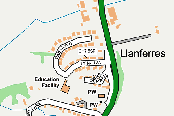 CH7 5SP map - OS OpenMap – Local (Ordnance Survey)