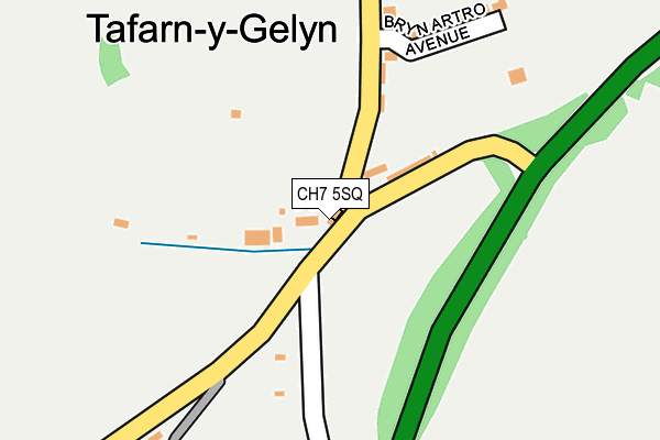 CH7 5SQ map - OS OpenMap – Local (Ordnance Survey)