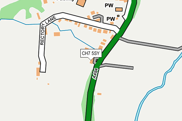 CH7 5SY map - OS OpenMap – Local (Ordnance Survey)